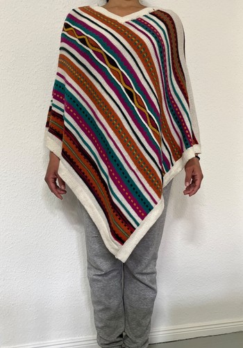 Bunter poncho umhang tunika - bunter,