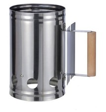 Anzündkamin Edelstahl Grill XXL Kohlestarter Kohleanzünder Grillanzünder 