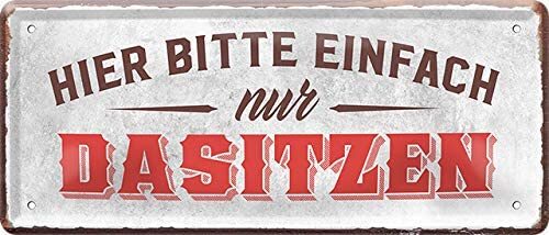 Blechschild hier bitte - blechschild, “hier