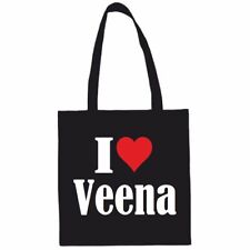 Tasche Beutel Baumwolltasche I Love Veena Schulbeuten Einkaufstasche Sporttasche