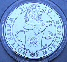ENGLAND: 5 Pounds 2020: WHITE LION OF MORTIMER, Cu-Ni, St, E2