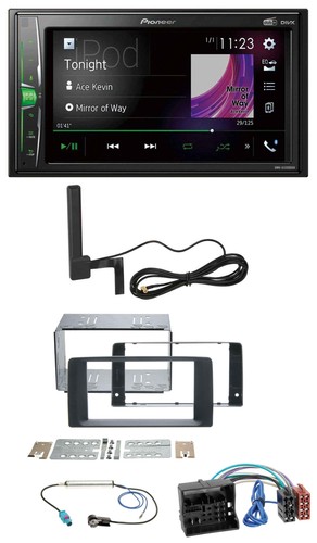 Pioneer mp3 dab aux 2din - mp3,