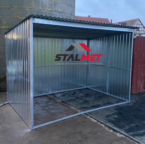 Blechgarage 2x2x2 14m - blechgarage, in