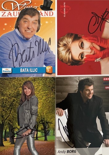 Autogramme lot andy borg - 4,
