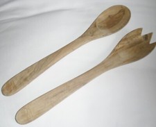 Oliviers & Co Paar Olivenholz große Salatbesteck sehr guter Zustand