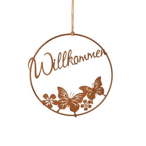 Hänger schriftzug willkommen - schriftzug,