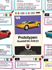 Auto-Quartett PROTOTYPEN 1969