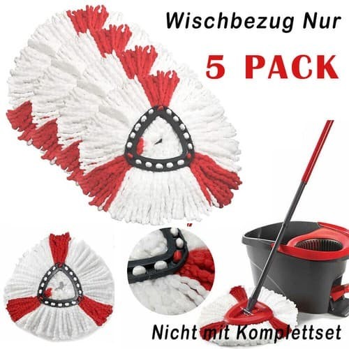 Wischbezug clean moppkopf - 5x,