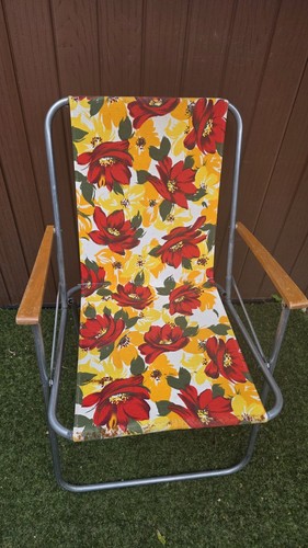 Vintage blumen klappstuhl - blumen,
