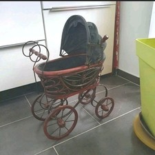 Puppenwagen Nostalgie Holz -