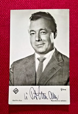 Original-Autogramm von Heinz Rühmann (verst.), s/w-Bild-Karte (Ufa), 14 x 9 cm