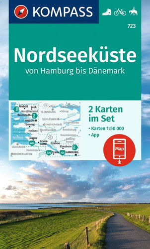Kompass wanderkarten set 723 - kompass, wanderkarten-set