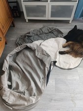 2 X Karlie Ersatzbezug für orthobed Oval, Ca. 120 Cm Grau  Plus Matte 