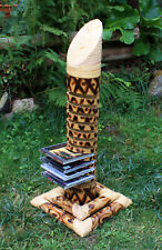 CD Regal Bambus Hawaii Design CD Halter CD Ständer CD Säule Dekobambus Bamboo