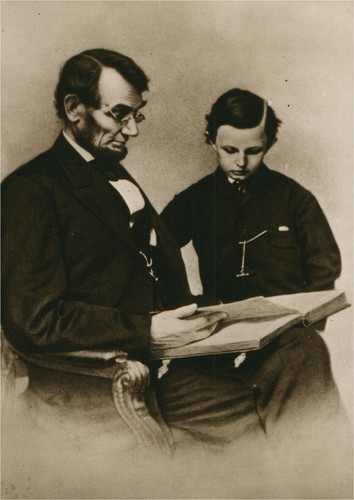 Präsident lincoln und sohn - präsident,