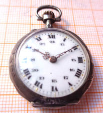 Antike Damen Taschenuhr Silber  Zylindergangbar D = 29 mm GB3