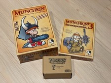 Munchkin Hauptspiel , Legendary Pack und Erweiterung 3: Beschwörungsfehler