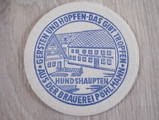 Brauerei Pöhlmann Hundshaupten Bierkrug  Brauerei alter Bierdeckel
