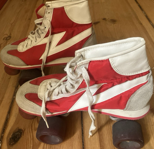 Rollschuhe rot weiß - rollschuhe, 41,5