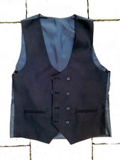 Weste Gr.48, Anzugsweste, schwarz, 2 Taschen, hinten verstellbar, SPENDENAKTION!