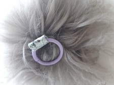 Pelzbommel Luxus Tibetlamm Taupe XXL Fellbommel Anhänger Superflauschig