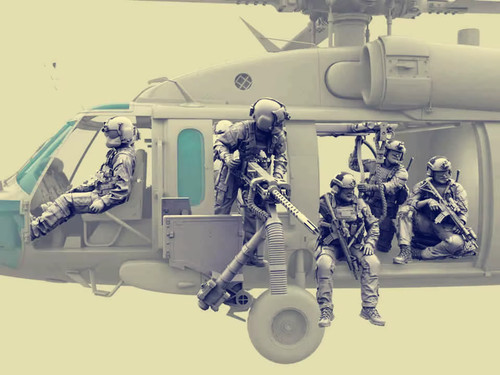Resin helicopter crew set - 1:35,