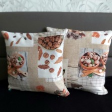 Kissenhüllen 40x40 cm,neu,Baumwolle,Herbst-Motiv, 2er Set