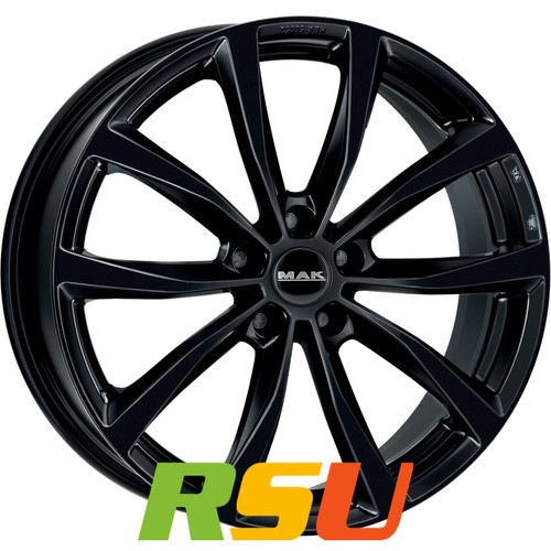 Mak wolf gloss black - gloss, 8x19"