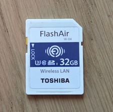TOSHIBA FlashAir Wifi SD-Karte 32 GB Wireless Memory Card SDHC Class10