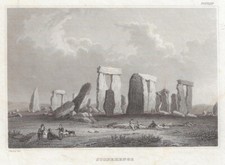 REISS, Stonehenge - Stahlstich