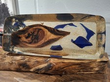 Tischlampe Holz und Harz