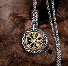 Amulett Anhänger Edelstahl Kette Unisex HIP HOP STYLE  70 cm Beach Mystery