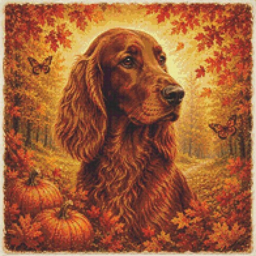 Irish setter welpe hund - irish, im