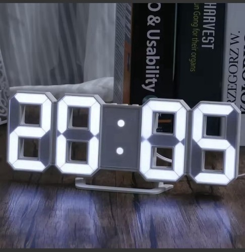 Digitale led uhr - uhr, /