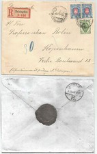 finnland/Russland  13 Belege Brief 2.GK Einschreiben 1, 2, 3, und 10 kop Romanov