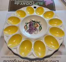 Keramik - bzw Wandteller für Eier, Ca 23 cm im Durchmesser, weiche Keramik