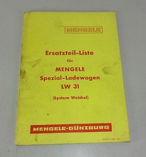 Teilekatalog Mengele