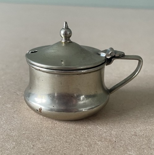 Vintage versilberter senftopf - vintage,