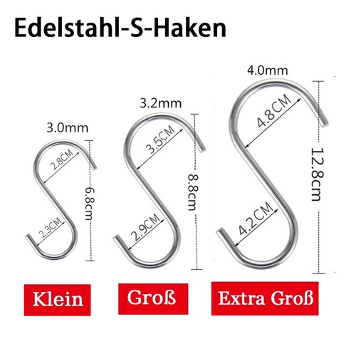 Edelstahl haken metallhaken - s-haken,