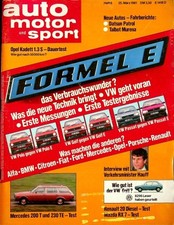 3) Auto Motor Sport AMS 06/1981 - Talbot Matra Murena i - Renault R 20 GTD mit