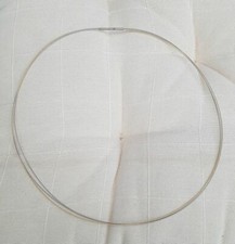 Edelstahlcollier Bicolor L 50 cm Bajonettver. 3 Stränge 1x verg. 2x Edelstahl  