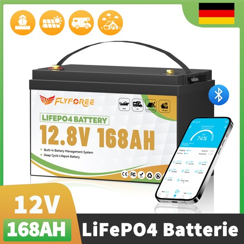 12v 168ah lifepo4 bluetooth - 12v,