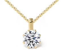 Diamond necklace in 585 yellow