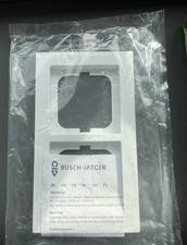 Blitzversand !!! BUSCH-JAEGER axcent Abdeckrahmen 2-fach studioweiß 1722-284