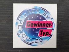 Alter Werbe Aufkleber MADE BY HERCULES  Gewinner-Typ Sticker Mofa Moped Fahrrad