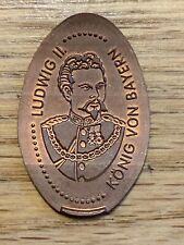 Quetschmünze Ludwig II König Von Bayern Prägemünze Souvenir Münze