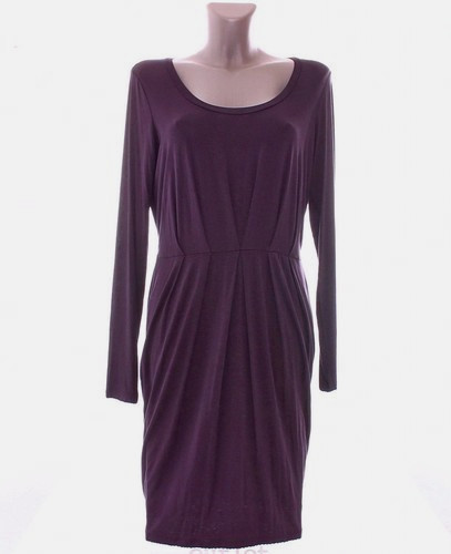 Lila violettes kleid - kleid, boss