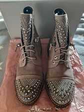 Alma en Pera  Gr. 37 Absatz 3cm  Braun mit Strass + Ersatzsteinen