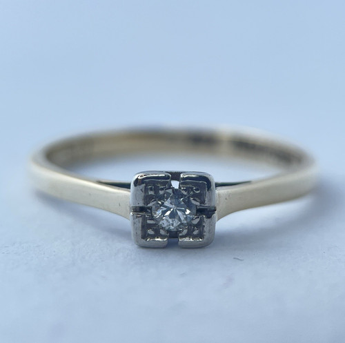 Vintage ring 9ct gelbgold - vintage,