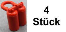 4x LEGO 3838 Minifigur Zubehör Sauerstofftank Sauerstoffflasche Rot